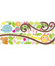 ROOMMATES Stickers BRANCHE MAGIQUE repositionnables 4 feuilles de 10,1cm x 44,1cm