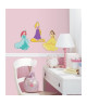 ROOMMATES DISNEY PRINCESSES Lot de 3 stickers 3D repositionnables Stickers de 16x26cm a 21x25cm