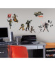 ROOMMATES Stickers STAR WARS REBELS repositionnables 4 feuilles de 10,1cm x 44,1cm