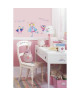 ROOMMATES Lot de 23 stickers PRINCESSES AMUSANTES repositionnables 4 feuilles de 10,1cm x 44,1cm