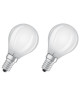 OSRAM Lot de 2 Ampoules LED E14 sphérique dépolie 4 W équivalent a 40 W blanc froid