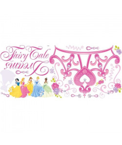 ROOMMATES Sticker géant DISNEY COURONNE PRINCESSE repositionnable 56x43cm