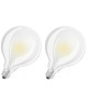 OSRAM Lot de 2 Ampoules LED E27 globe dépolie 11 W équivalent a 100 W blanc chaud