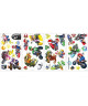 ROOMMATES Lot de 18 stickers NINTENDO SUPER MARIO KART repositionnables 4 feuilles de 10,1cm x 44,1cm