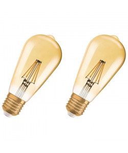 OSRAM Lot de 2 Ampoules LED E27 vintage édition 1906 2,8 W équivalent a 21 W blanc chaud