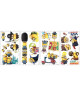 ROOMMATES Lot de 16 stickers MINIONS LE FILM repositionnables 4 feuilles de 10,1cm x 44,1cm