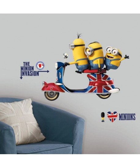 ROOMMATES Stickers MINIONS LE FILM repositionnbles 84x65cm