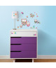 ROOMMATES Stickers PRISMA OWLS & BUTTERFLIES PEEL repositionnables 4 feuilles de 10,1cm x 44,1cm