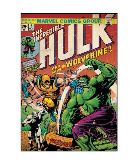 ROOMMATES Stickers HULK WOLVERINE repositionnables 61x87cm