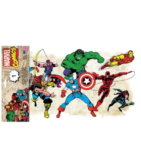 ROOMMATES Stickers repositionnables MARVEL COMICS CLASSIC  41x23cm