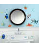 ROOMMATES Lot de 19 stickers DISNEY LE MONDE DE DORY repositionnables 4 feuilles de 10,1cm x 44,1cm