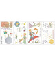 ROOMMATES Lot de 26 stickers LE PETIT PRINCE repositionnables 4 feuilles de 10,1cm x 44,1cm