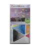 ROOMMATES Lot de 76 stickers TRIANGLE AQUARELLE MULTICOLORE repositionnables 4 feuilles de 10,1cm x 44,1cm