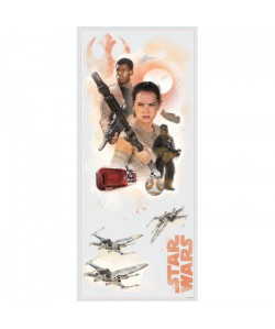 STAR WARS 7  Sticker Chambre enfant Géant Héros 42,5 x 72,3 cm