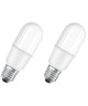 OSRAM Lot de 2 Ampoules LED E27 stick dépolie 7 W équivalent a 56 W blanc froid