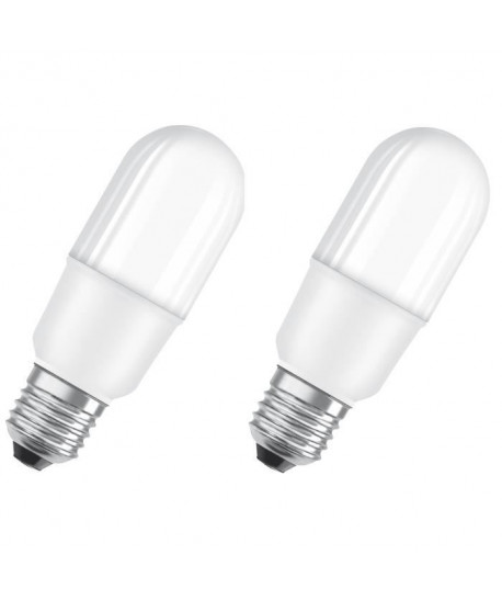 OSRAM Lot de 2 Ampoules LED E27 stick dépolie 7 W équivalent a 56 W blanc froid