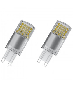 OSRAM Lot de 2 Ampoules capsule LED G9 dépolie 3,5 W équivalent a 32 W blanc chaud dimmable