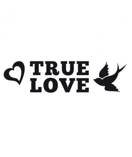 WALL IMPACT Sticker adhésif mural True Love  40 x 11 cm