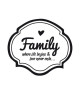 WALL IMPACT Sticker adhésif mural Family  35x30cm