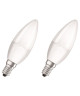 OSRAM Lot de 2 Ampoules LED Star  Duo Click Dim E14 flamme 5,5 W équivalent a 40 W blanc chaud