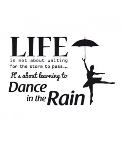 WALL IMPACT Sticker adhésif mural Dance in the rain  62x40cm