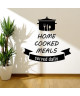 WALL IMPACT Sticker adhésif mural Home cooked meals  32x30cm