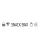 WALL IMPACT Sticker adhésif mural Snack Bar  90 x 10 Cm