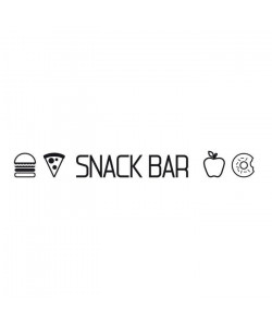 WALL IMPACT Sticker adhésif mural Snack Bar  90 x 10 Cm