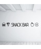 WALL IMPACT Sticker adhésif mural Snack Bar  90 x 10 Cm