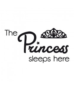 WALL IMPACT Sticker adhésif mural Princess sleeps   75x40cm