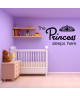 WALL IMPACT Sticker adhésif mural Princess sleeps   75x40cm