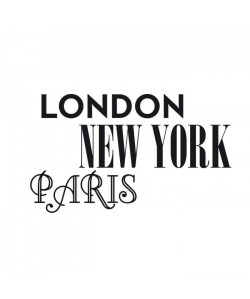 WALL IMPACT Sticker adhésif mural London New York Paris  68 x 40 cm