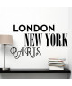 WALL IMPACT Sticker adhésif mural London New York Paris  68 x 40 cm