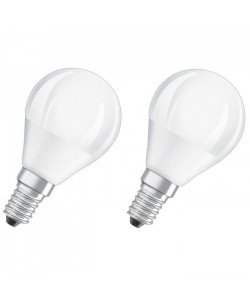 OSRAM Lot de 2 Ampoules LED Star  Duo Click Dim E14 sphérique 5,5 W équivalent a 40 W blanc chaud