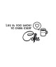 WALL IMPACT Sticker adhésif mural Coffee  81 x 40 cm