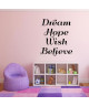 WALL IMPACT Sticker adhésif mural Dream Hope Wish Believe  40 x 46 cm