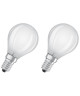 OSRAM Lot de 2 Ampoules LED Star  HD Lighting E14 sphérique 5 W équivalent a 40 W blanc chaud