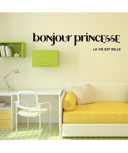 WALL IMPACT Sticker adhésif mural Bonjour Princesse  80 x 16 Cm