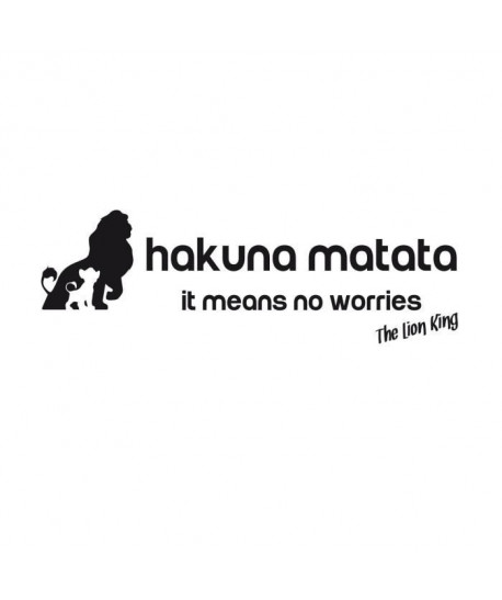 WALL IMPACT Sticker adhésif mural Hakuna Matata  95x30cm