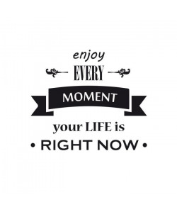 WALL IMPACT Sticker adhésif mural Enjoy every moment  47x40cm