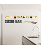 WALL IMPACT Sticker adhésif mural Sushi Bar  90 x 24 cm