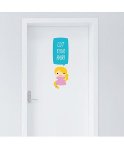 WALL IMPACT Sticker adhésif mural Door Message  15 x 48 Cm