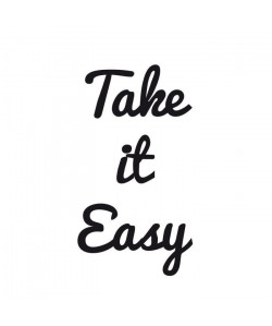 WALL IMPACT Sticker adhésif mural Take It Easy  35 x 64 cm