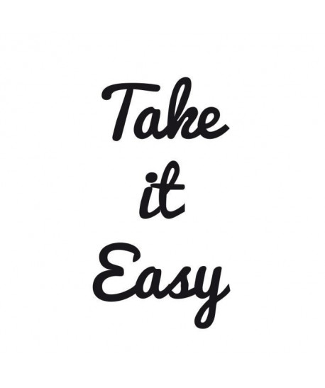 WALL IMPACT Sticker adhésif mural Take It Easy  35 x 64 cm