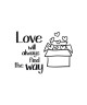 WALL IMPACT Sticker adhésif mural Love  55 x 40 Cm