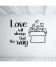 WALL IMPACT Sticker adhésif mural Love  55 x 40 Cm