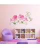 WALL IMPACT Sticker adhésif mural Flowers  71x40cm