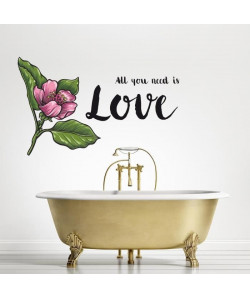 WALL IMPACT Sticker adhésif mural Love  65 x 40 Cm