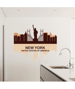 WALL IMPACT Sticker adhésif mural New York  66 x 60 Cm