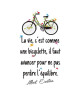 WALL IMPACT Sticker adhésif mural Bicyclette  40x72cm